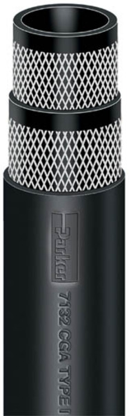 Liquid Petroleum Gas LPG Hose is designed for delivery, supply and transfer of propane in commercial and industrial applications to 140°F and 350 psi, Series 7132