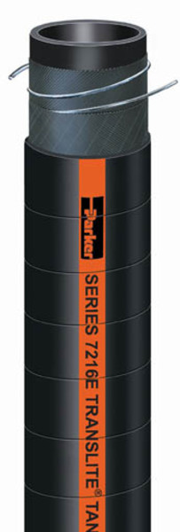 Wildcatter Oilfield Petroleum Transport Suction Hose is designed for delivery, transfer and transport of oil and refined fuels in applications to 180°F and 150 psi, Series 7216E
